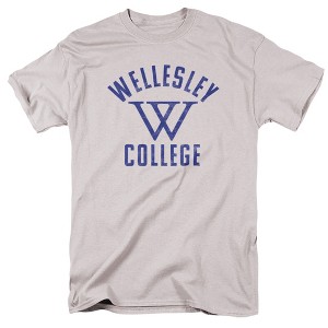 Men's Wellesley College Official Blue Logo T-Shirt - 1 of 4