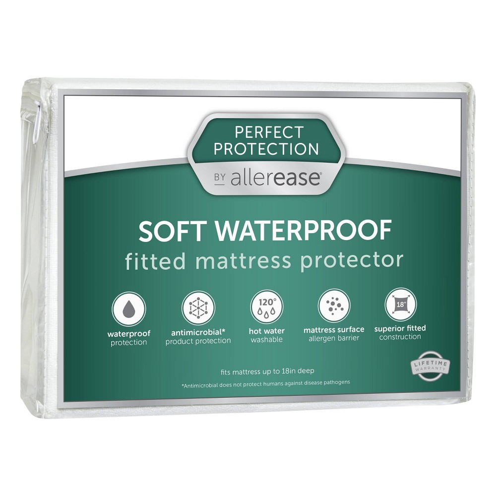 Photos - Mattress Cover / Pad Queen Perfect Protection Waterproof Mattress Protector - Allerease