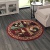 Masada Rugs Rooster Design Area Rug - Design L379 - 2 of 4