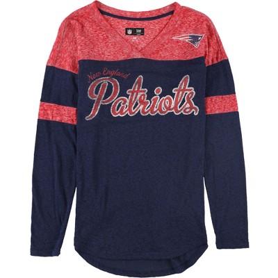 NFL Womens Patriots Distressed Logo Graphic T-Shirt