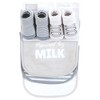 Hudson Baby Cotton Bib and Sock Set, Powered By Milk, One Size - 2 of 4