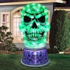 Occasions AIRFLOWZ INFLATABLE SKULL WITH SWIRLING LIGHTS  6FT, 6 ft Tall, White - 2 of 4