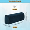Unique Bargains Non-Slip Washable Couch Sofa Armchair Covers with Twist Pins - 2 of 4