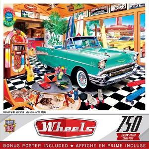 MasterPieces 750 Piece Jigsaw Puzzle - Beach Side Chrome - 18"x24" - 1 of 4