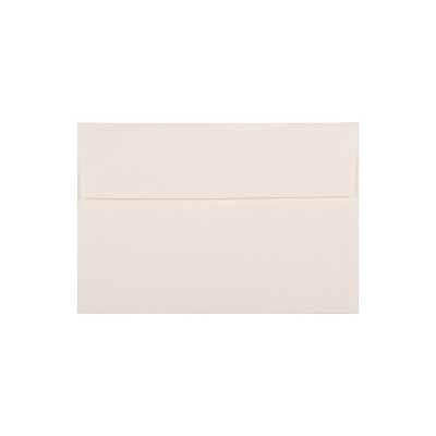 JAM Paper A8 Strathmore Invitation Envelopes 5.5 x 8.125 Natural White Laid 50/Pack (75134I)