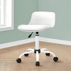 GlasFlength Task and Office Chairs Armless Office Chair Ergonomic Rolling Computer Desk Chair Work Chair for Office, White, 18.5"*18.5"*25.5" - 2 of 4