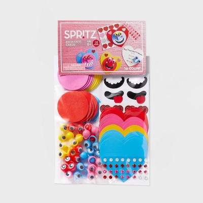 16ct Valentine's Craft + Favor Exchange Cards Eye Rings - Spritz™