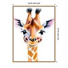 Amanti Art Giraffe by Ohkimiko  Framed Canvas Wall Art - 3 of 4