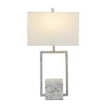 Marble Table Lamp with Square Shade – CosmoLiving by Cosmopolitan