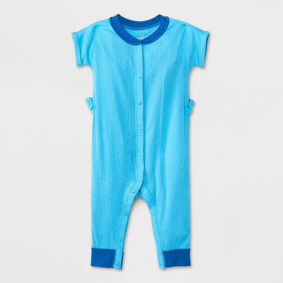 Baby Adaptive Romper Cat Jack Blue Newborn