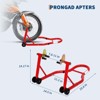 Heavy Duty Motorcycle Lift Stand Set Front and Rear Wheel Paddock Stand with Adjustable U and L Swingarm Spool 900 Lb Capacity for Bike Maintenance - 2 of 4