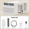 Zafro 12,000 BTU U-Shaped Air Conditioner Window Unit Cools up to 550 Sq.ft, Ultra Quiet Window Air Conditioner with Full Window View - 4 of 4