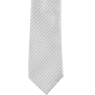 Alfani Mens Pindot With Tie Clip Self-tied Necktie