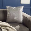 Isabelina Pillow - Grey/Silver - 18"X18" - Safavieh - 2 of 4