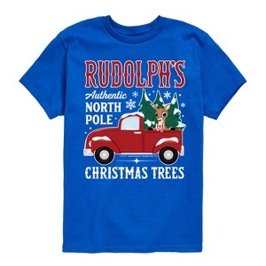 Boys' - Rudolph - Rudolphs Christmas Trees Short Sleeve Graphic T-Shirt - 1 of 4