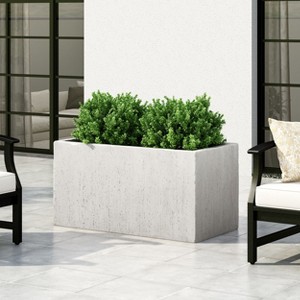 Okak Square Metal Raised Garden Bed 35.25/31.25 Inch Durable Outdoor Planter for Vegetables, Herbs, Flowers - 1 of 4