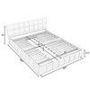 Queen Size Chenille Grounded Beds Frame with 4 Storage Drawers and Headboard, Upholstered Floor Bed with Solid Wood Frame, No Box Spring Needed - 2 of 4