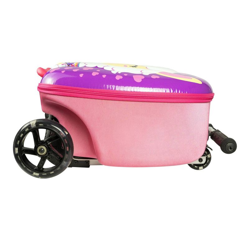 Kiddietotes Kids' Hardside Carry On Suitcase Scooter, 4 of 9