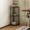 HOMLUX 3 Tier Decorative Corner Bookshelf Display Rack - 3 of 4