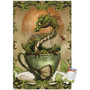 Trends International Stanley Morrison - Tea Dragon Unframed Wall Poster Prints - 1 of 4