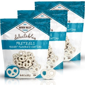 Hayden Valley Foods Vanilla Yogurt Covered Pretzels | 5 oz Bags (Pack of 3) | No Artificial Flavors, Preservatives or Colors - 1 of 4