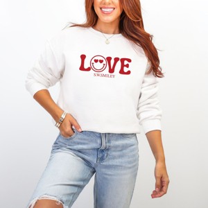 S.W.Smiley Love Smile -  Women's Graphic Sweatshirt - 1 of 4