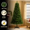TIRAMISUBEST 6FT/9FT Flocked Christmas Tree with Branch Tips Outdoor Indoor Holiday Decor - 4 of 4