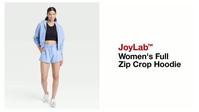 Women's Full Zip Crop Hoodie - JoyLab™, 2 of 12, play video