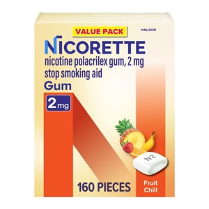 Nicorette 2mg Gum Stop Smoking Aid - Fruit Chill - 1 of 4