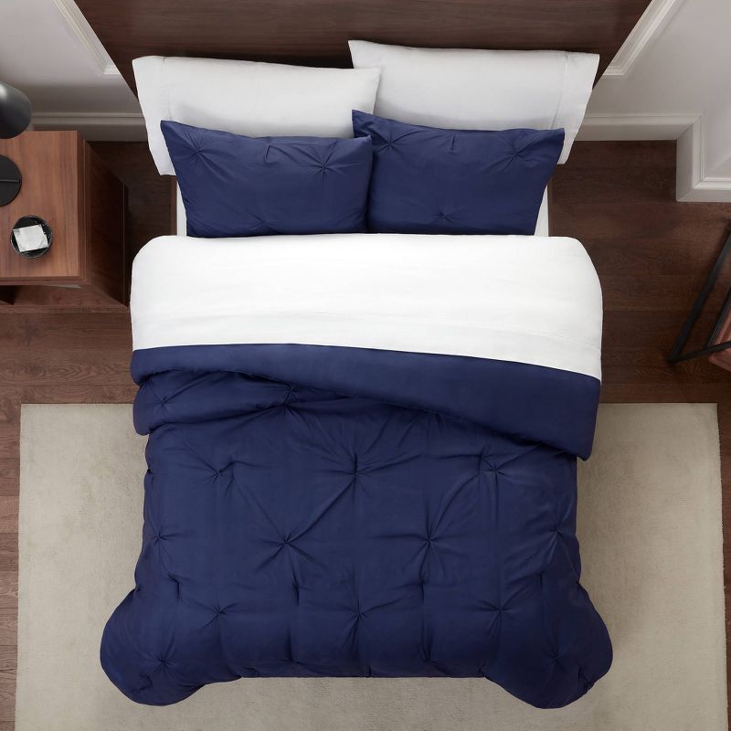 Simply Clean Pleated Comforter Set - Serta, 1 of 6