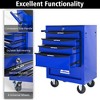 Vynxaria 20" Rolling Metal Tool Chest with 5 Drawers - Durable Storage Organizer with Wheels - 3 of 4
