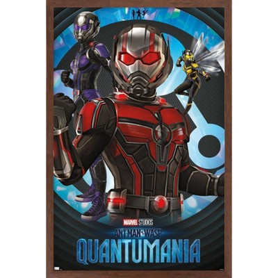 Marvel Ant-Man and the Wasp: Quantumania - Logo Wall Poster, 14.725 x  22.375, Framed 