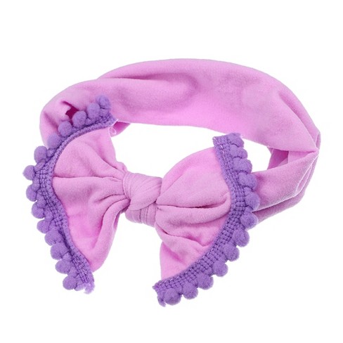 Dainty Bling Hot Pink Satin Bow Headband