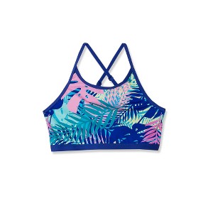 Lands' End Kids Chlorine Resistant Criss Cross Bikini Top - 1 of 2