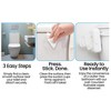 Discreet Flushable Wipes Dispenser with Suction Mount, Refillable Wet Wipe Holder for Bathroom and Toilet - 4 of 4