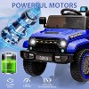 12V Kids Ride-On Truck Car, Battery-Powered Electric Vehicle with Remote Control, 3 Speeds, LED Lights, Music, MP3, USB, Bluetooth, Ages 3-6 - 3 of 4