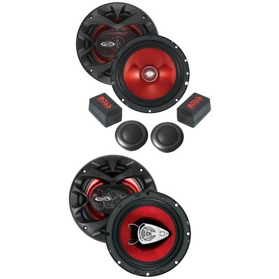 BOSS CH6CK 6.5" 350W Component and Boss CH6530 6.5" 300W Car Speakers Package