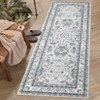 COZONY Washable Vintage Blue Boho Floral Large Area Rug for Living Room Dining Room - 4 of 4