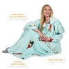 Catalonia Women Men Funny Printed Wearable Blanket Long Robe, Soft Fleece Mink Micro Plush Wrap Snuggie Blanket for Adult, Cozy Gift for Woman Man - 4 of 4