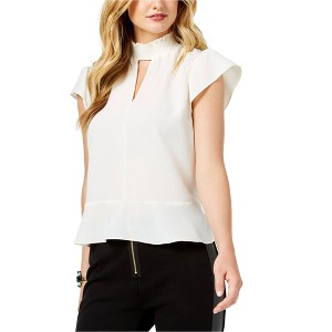 Rachel Zoe Womens Mockneck Peplum Blouse - 1 of 1