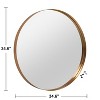 PexFix 35" Deep Framed Metal Round Mirror - 3 of 4