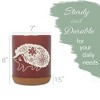 Elanze Designs Kitchen Utensil Holder With Non Slip Cork Base Large 8 Inch Ceramic Storage Crock Forest Animal Countertop Organizer Floral Hedgehog - 2 of 4