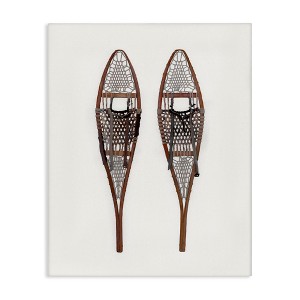 Stupell Industries Minimal Winter Snow Shoes Canvas Wall Art - 1 of 4