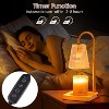 FAAYFIAN Adjustable Candle Warmer Lamp with Timer,Wood Base Metal Shade,Birthday Gifts for Women Mom - 2 of 4