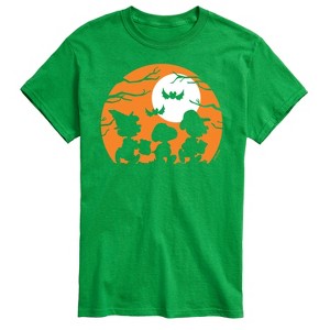 Men's - Peanuts - Trick Or Treat Silhouettes Short Sleeve Graphic T-Shirt - 1 of 4