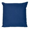 Parkland Collection,Elegant Dark Blue Cotton Pillow For Sofa (18” X 18”) - 2 of 4
