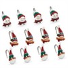 The Lakeside Collection Petunia and Gnorme Winter Fun Bathroom Collection - Set of 12 Shower Hooks 12 Pieces - 3 of 4
