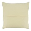 20"x20" Oversize Banded Design Square Throw Pillow Cover Natural - Saro Lifestyle: Cotton, Zipper Closure, Machine Washable - 2 of 3