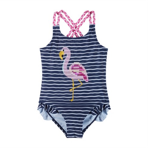 Andy & Evan Kids One-Piece Swimsuit Blue, Size 8