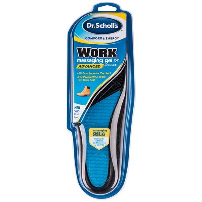 Dr. Scholl's Comfort & Energy Work Massaging Gel Advanced Insoles for Men - Size (8-14)